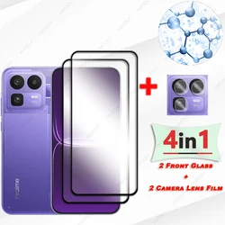 Premium Glass Screen and Camera Lens Protector with Black Edge Finish for 2 Camera Lens Film