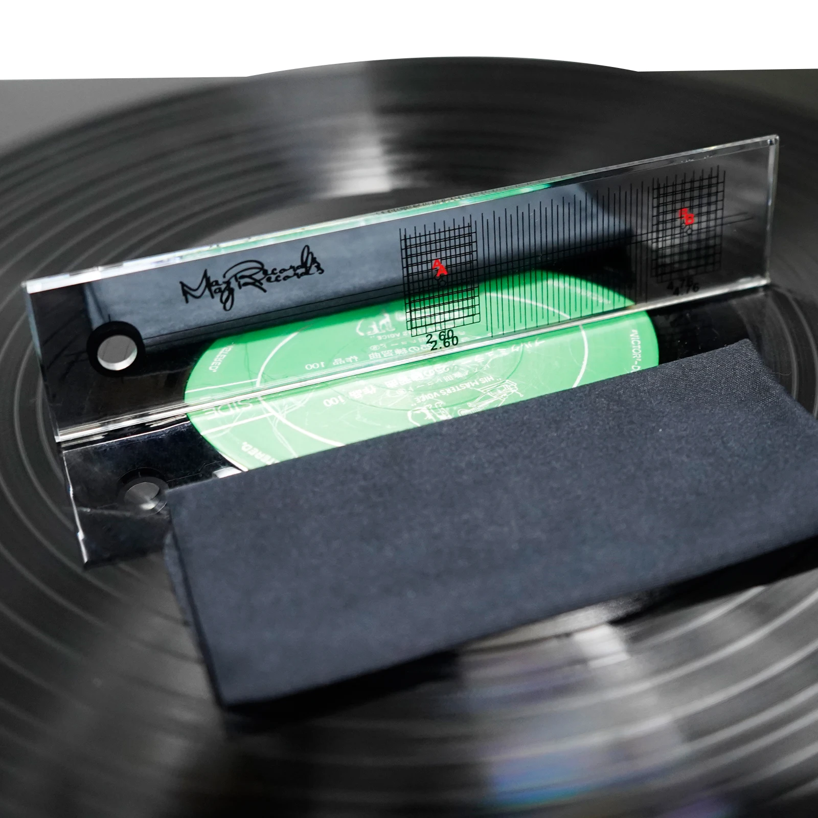 Mayrecords Mirror Ruler Reflective Cartridge Stylus Alignment Protractor Adjustment Tool Phonograph Accessories vinyl record ruler mirror adjustment ruler phonograph cartridge adjustment tool
