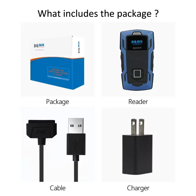 JWM WM-5000ZG 4G GPS 실시간 지문 인식 고용량 배터리 및 IP67 인증 RFID 체크포인트 순찰 경비 투어 시스템