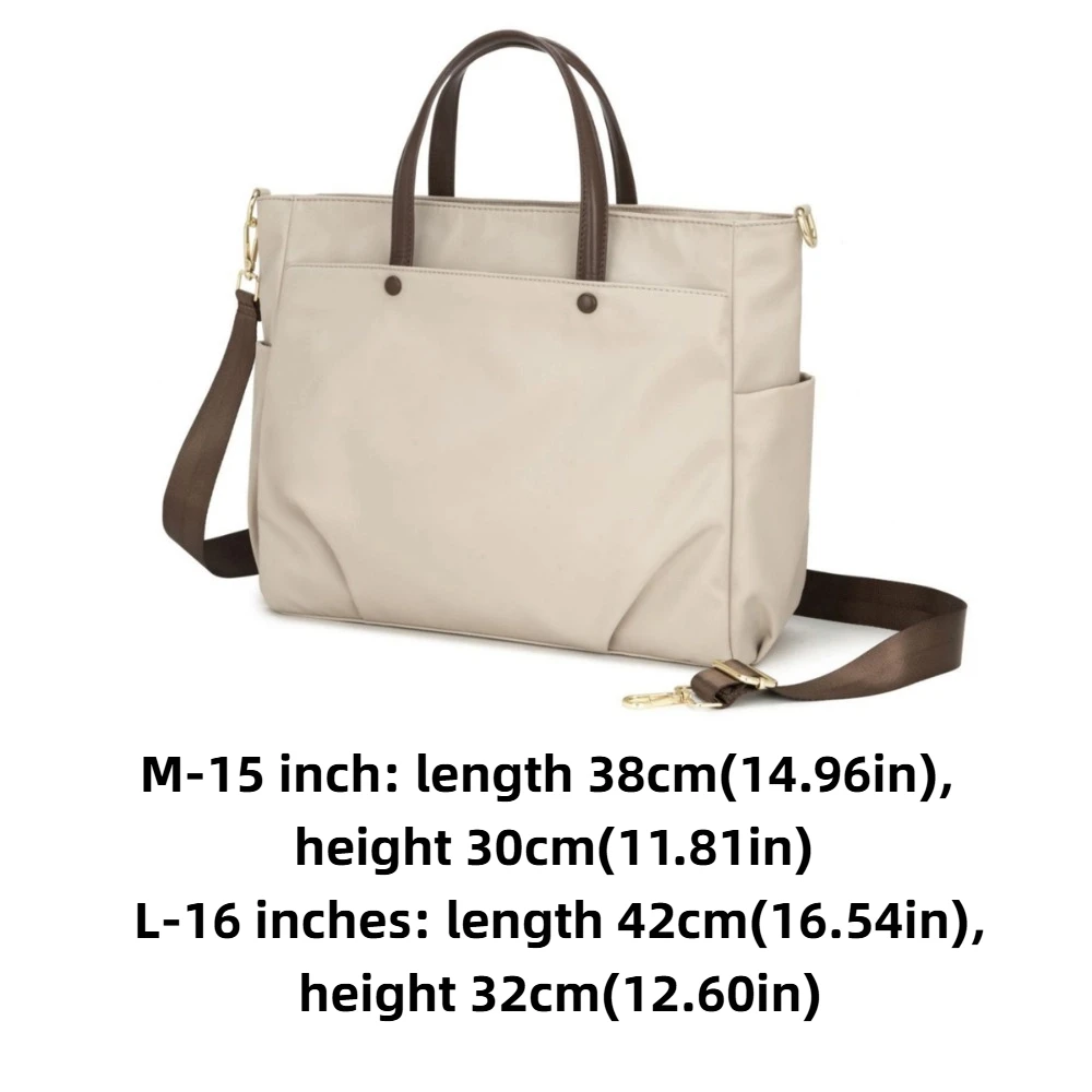 Borsa per Laptop Portatile con Tracolla 15/16 Pollici, Tasca Laterale, Borsa per Notebook Leggera a Tinta Unita, Custodia per Laptop da Viaggio - immagine 6