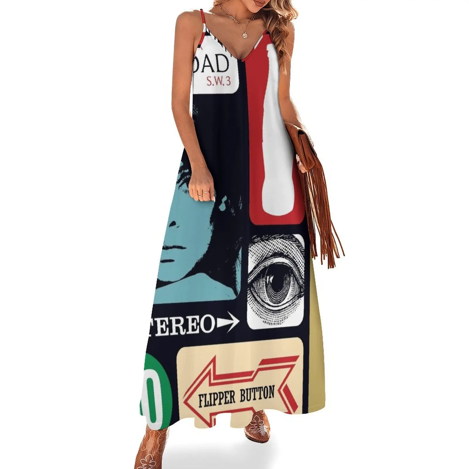

Swinging Sixties Three Sleeveless Dress prom dresses Women's clothing Dresses for wedding party Woman's evening dress