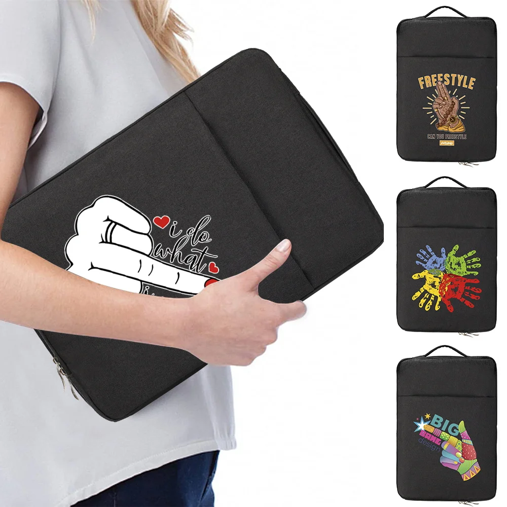 Waterproof Laptop Sleeve Bag 13 14 15.6 Inch Notebook Computer Case For Macbook Air Pro Xiaomi Hp Dell Acer Hand Series Pattern