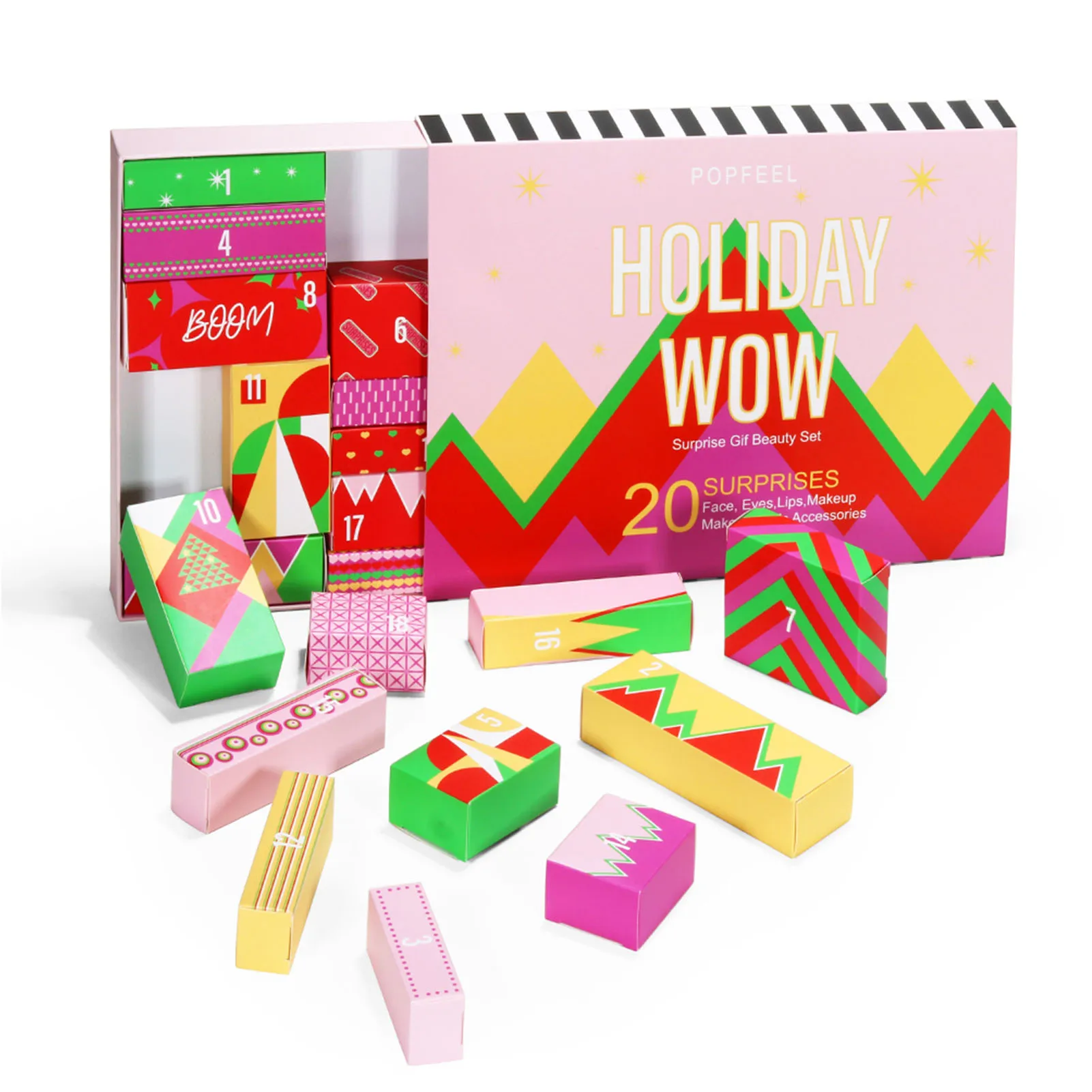 

2022 Makeup Christmas Advent Calendar 20pcs Skin Care Makeup Products Countdown Calendar Christmas Countdown Gift Box