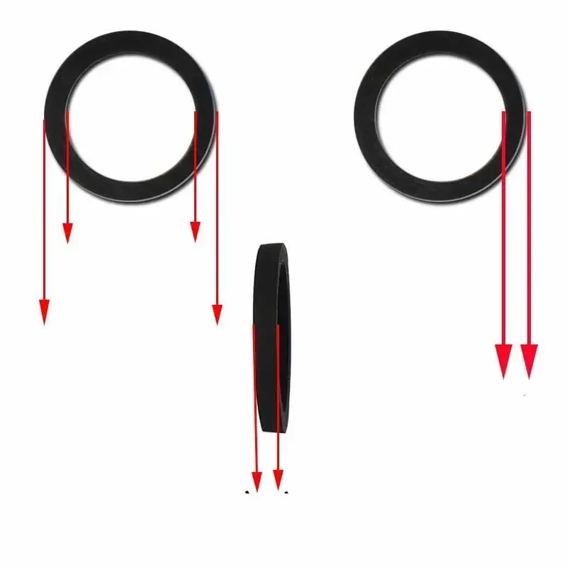 3pcs 유휴 타이어 휠 벨트 루프 아이들러 고무 링 카세트 데크 레코더 테이프 스테레오 오디오 플레이어 핀치 타이어