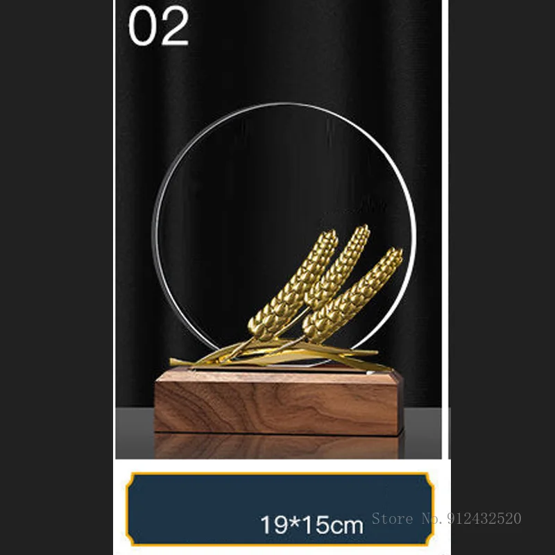 Solid Wood Crystal Trophy, Can be Customized, annual Meeting Medal, Dance Sports competition, Home Decoration, Wooden Base