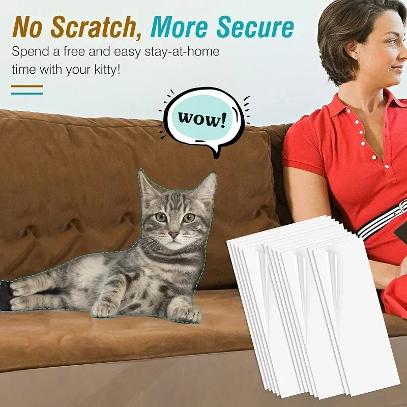 2PcsCatScratchSofaProtectionPadsSelfadhesivePetFurniture