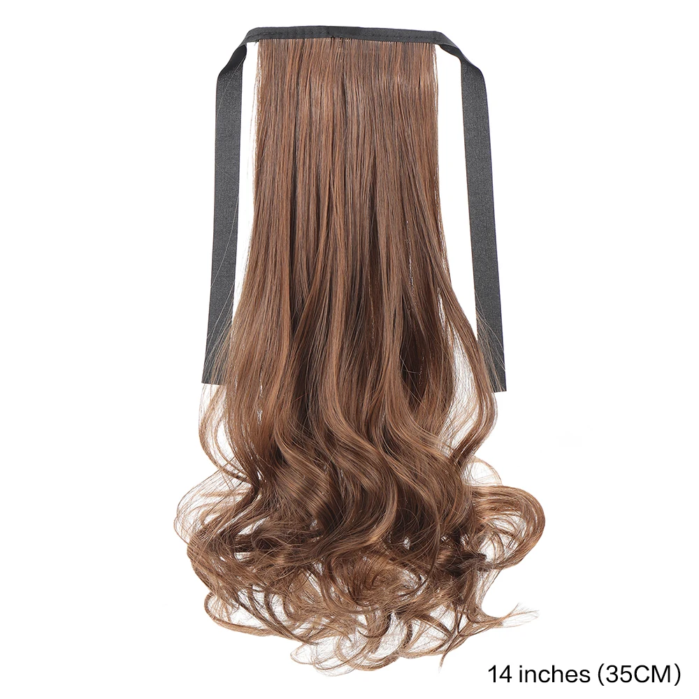 Synthetic Long Curly Ponytail Extensions For Women Girls Drawstring Ponytail Extensions Hair Accessories For Women