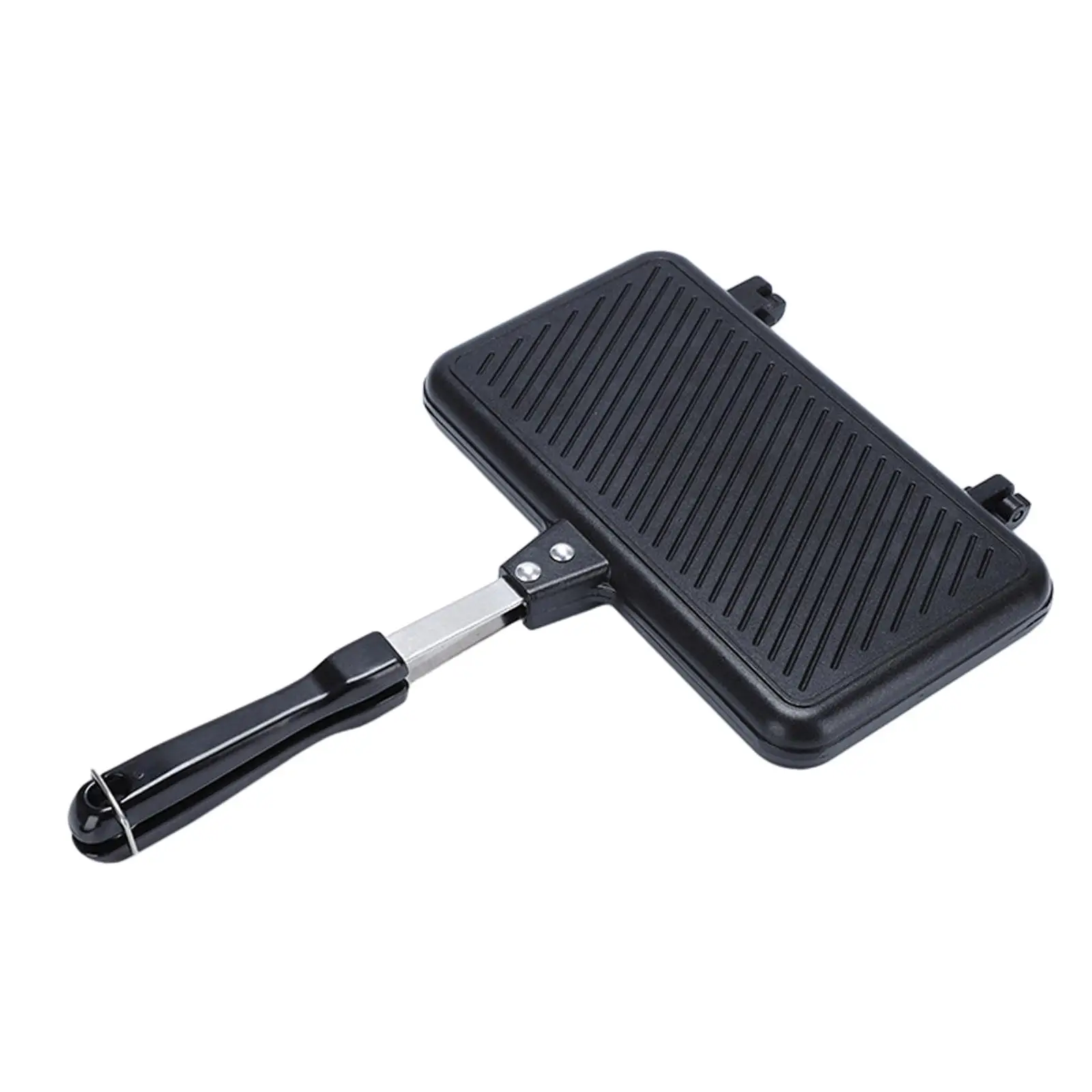 

Sandwich Pan Baking Pan Nonstick with Handle Plate Breakfast Pot Sandwich Maker Machine for Home Cafe Kitchen Restaurant Muffins