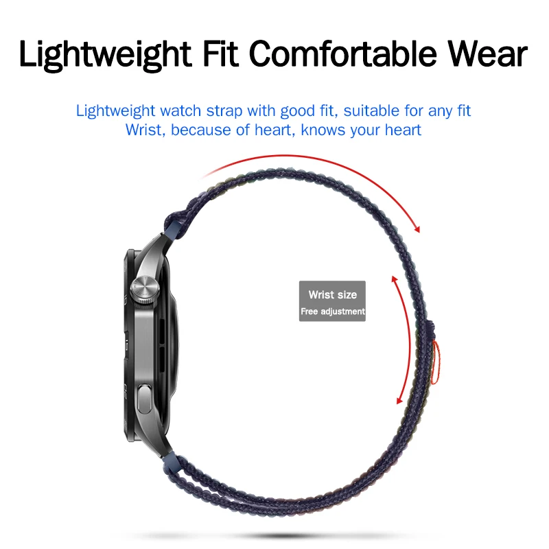 Nylon Quick Fit Strap with Loop Band - 22mm/26mm