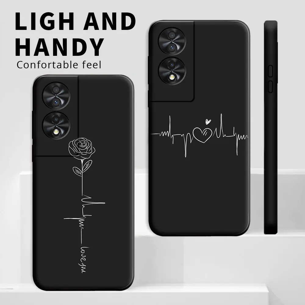 Shockproof Silicone Soft TPU Phone Case - Fashionable Cartoon Cute Design