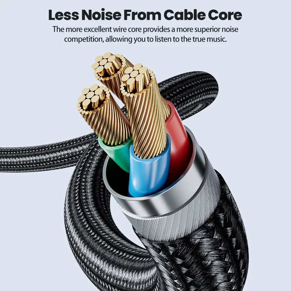Premium Audio Cable: 3.5mm to Dual RCA Splitter Adapter