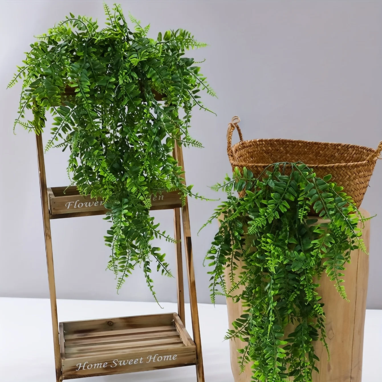 1pc/2pcs  90cm/35.43inch Simulated Wall Hanging Persian Grass Vine Artificial Hanging Fern Plant Vine Hanging Green Plant