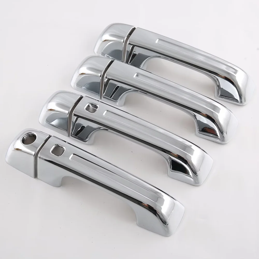 thumbnail image 1 of Kit de actualización de accesorios para manija de puerta de automóvil con cubierta de inserción de manija de puerta LHD cromada para Dodge RAM 1500 TRX 2019+, 1 of 4