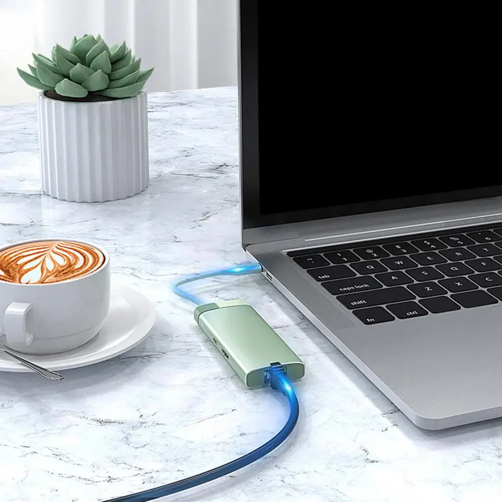 

Удобный многоразовый адаптер USB PD100W, быстрая зарядка, 6 в 1