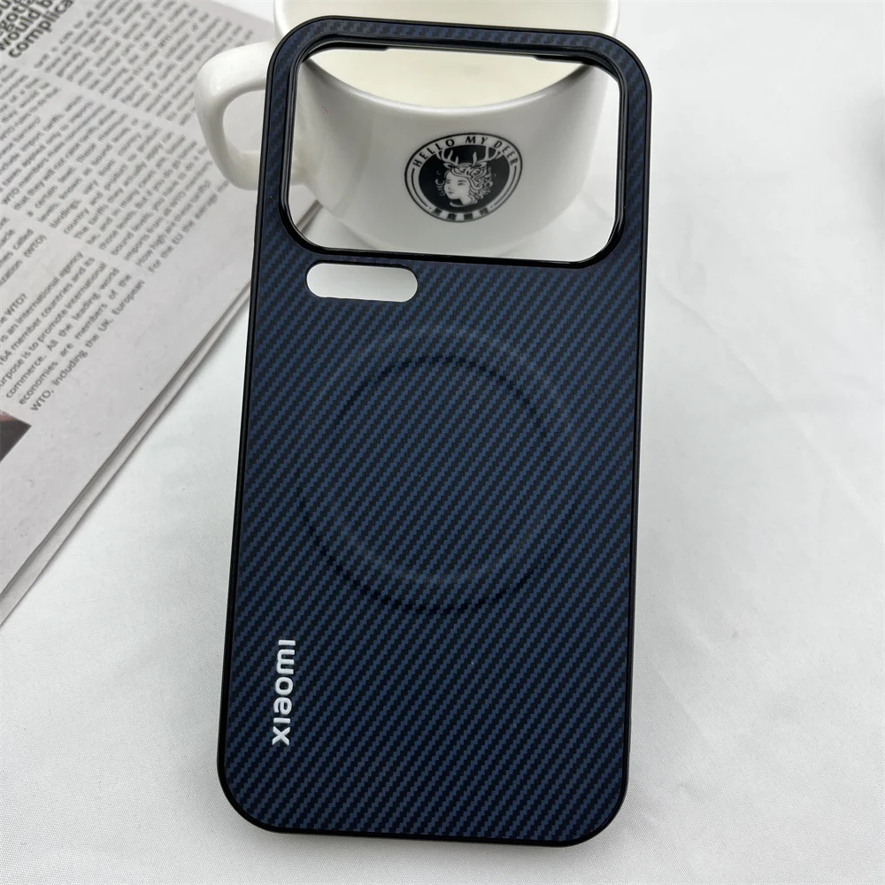 Luxury Carbon Fiber Magnetic Phone Case with Magsafe Compatibility