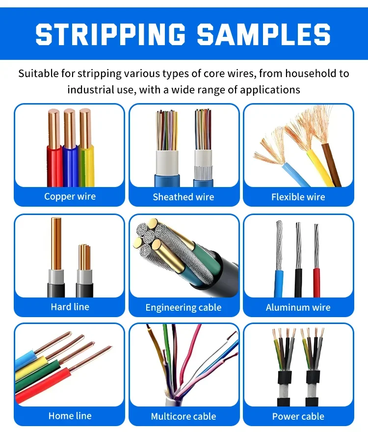 New 1-25mm Manual Wire Stripper Machine Scrap Copper Wire Stripping Machine Dril