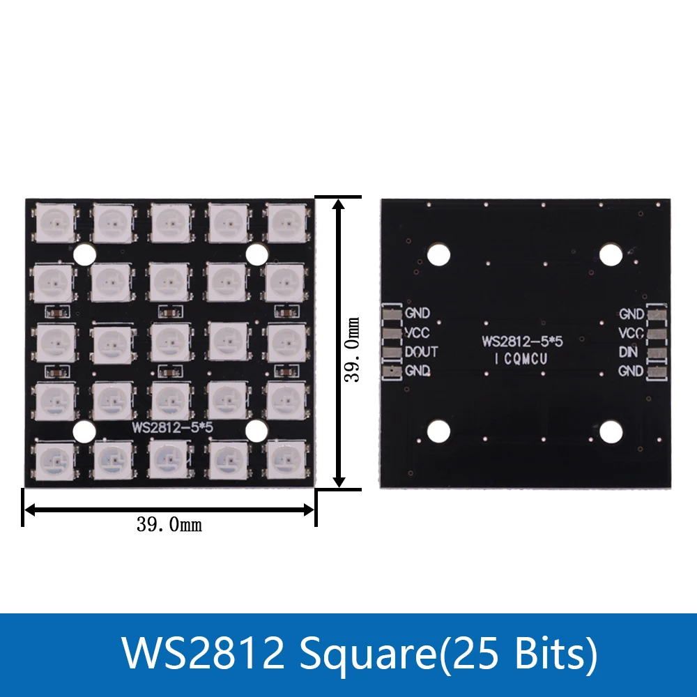 ตัวเลือกสินค้า แหวนไฟ RGB WS2812 บูรณาการสำหรับ Arduino DIY