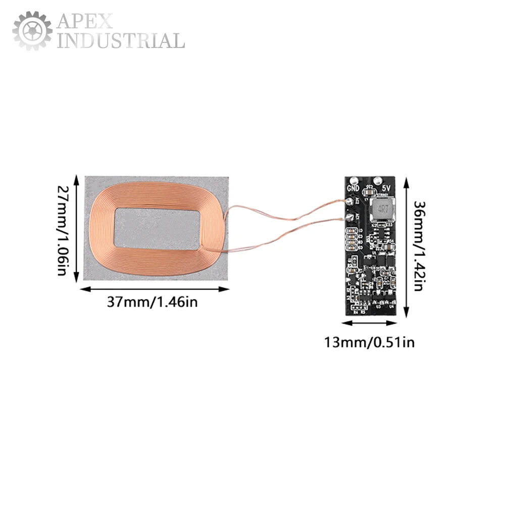 Wireless Charger Receiver Module with Power Supply Coil