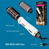 Kemei km-8020 Adjustable Temperature Fast Heating Multifunctional Electric Hair Dryer Curling Comb Straight Hair Comb 5