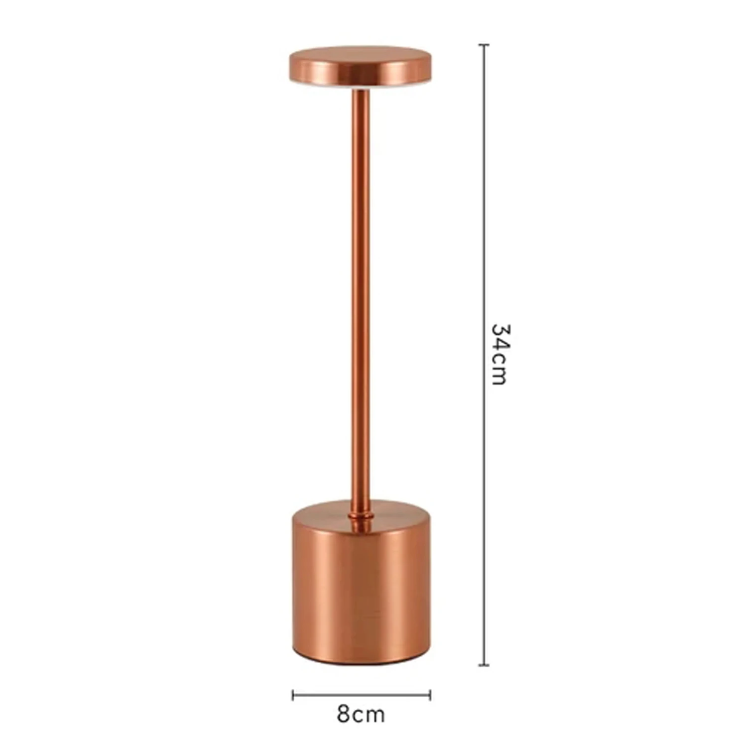 LED Touch Sensor Rechargeable Table Lamp - Modern Night Light for Bedroom, Bar, Restaurant, or Hotel Decor