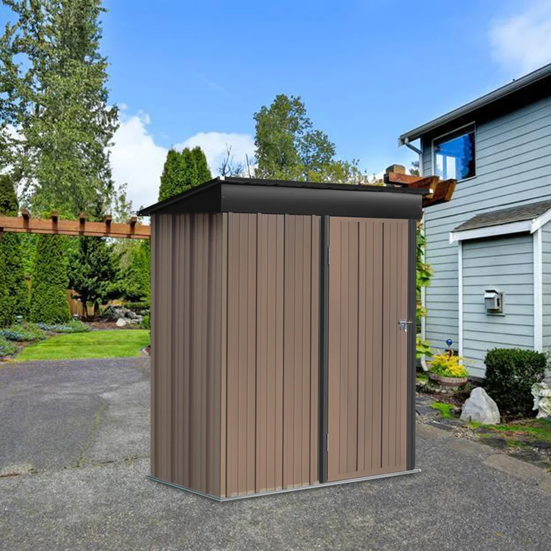 【Breeins】Metal Garden Storage Tool Shed with Lockable Door