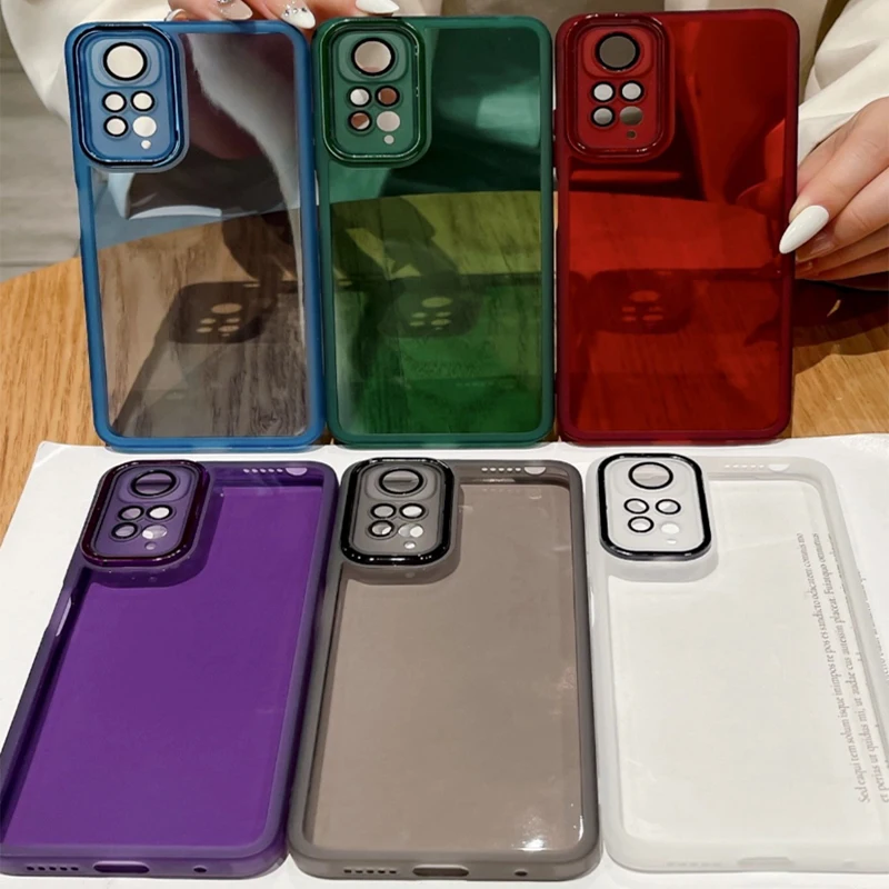 Weiche Silikon-klare Hülle für Xiaomi Redmi Note 13 12 12S 12C 11 11S 10 10A 10C 9A 9C 9T 12Pro A1 Objektiv transparent_voghion.com