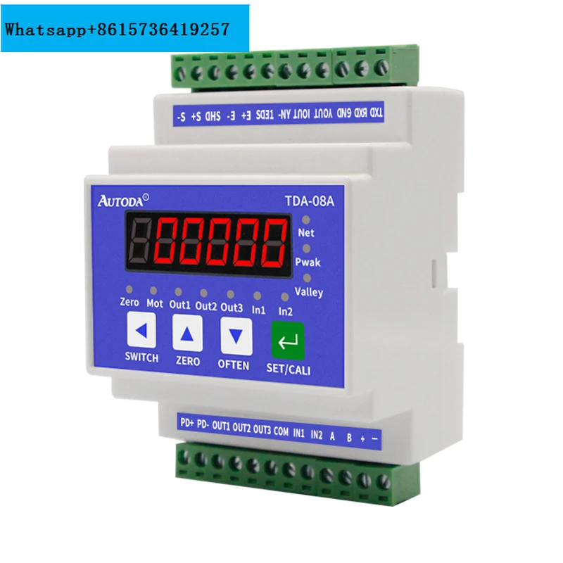 

TDA-08A High Precision Rail Type Weight Transmitter Instrument Weighing Signal Amplifier Weighing Module