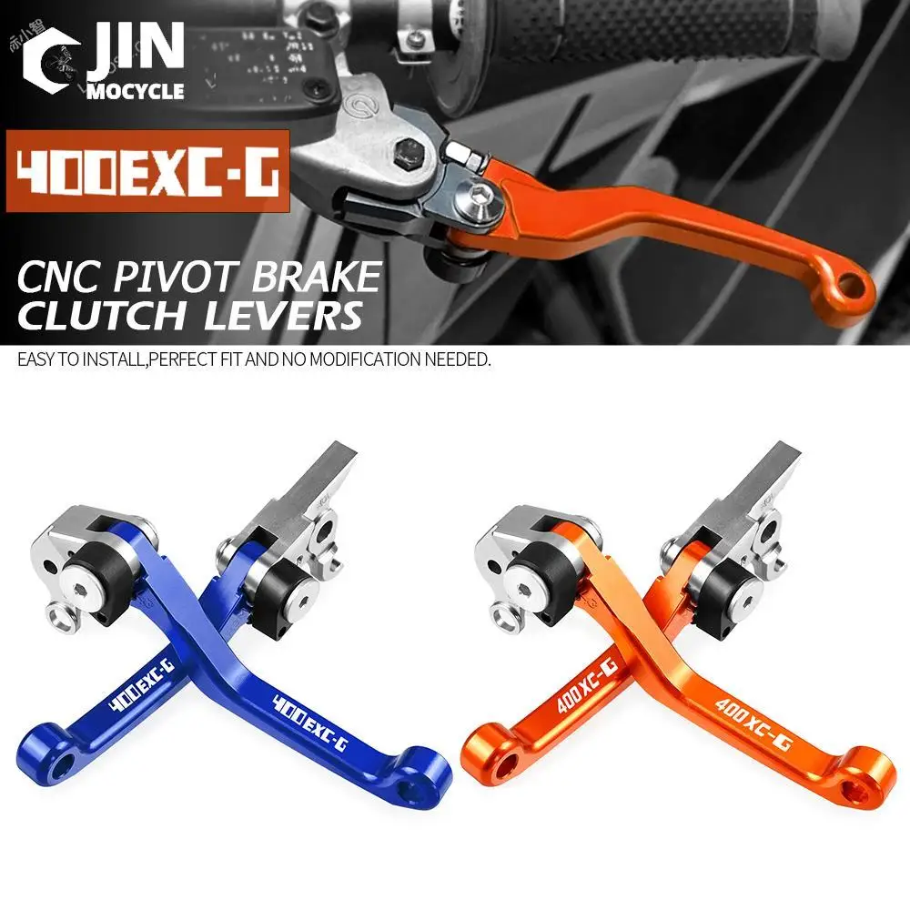 

400 EXCG XCG MXCG Accessories Foldable Pivot Dirt Bike Brake Clutch Levers Cable Lever Handle For 400XCG 400MXCG 2002 2003 -2006