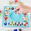 Children Education Learning Toys Fruit Sticking Game Card Dice Board Game Color Shape Cognition Party Competition Game Kids Toys 3