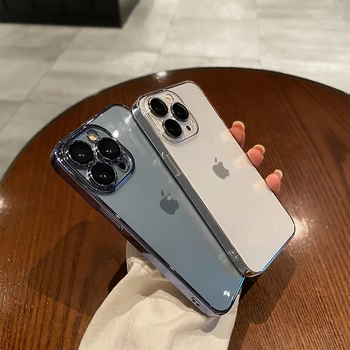 Luxury Electroplated Protection Case For iPhone 11 12 13 14 15 Pro Max Xs XR Max 7 8 Plus Mini SE2020 Soft Transparent Cover - Image 5