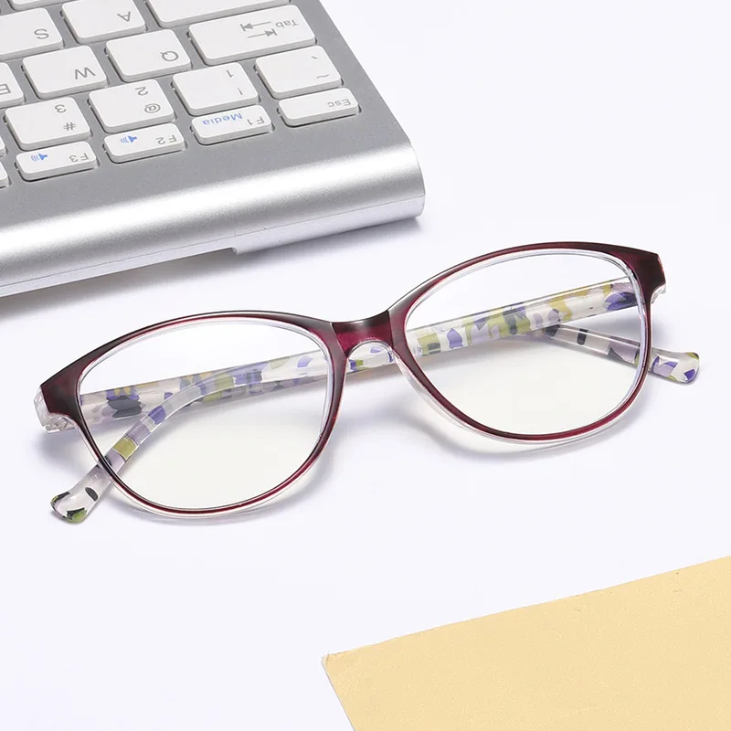 2023 Fashion Reading Glasses Women Anti Blue Light Computer Presbyopic Eyeglasses Diopter +1.0 1.5 2.0 2.5 3.0 3.5 4.0