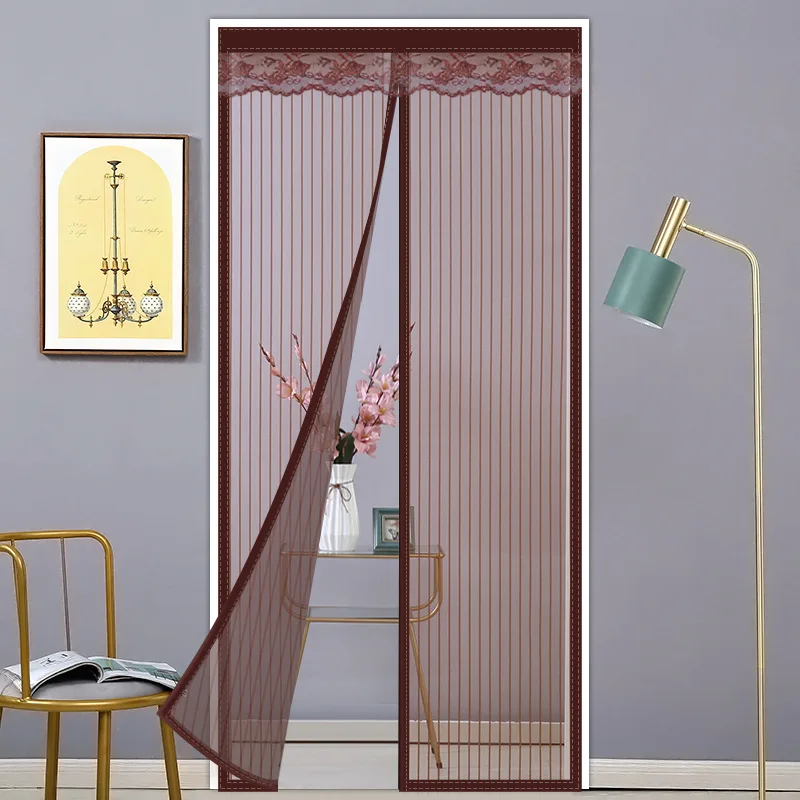 Door Curtain Summer Anti-mosquito Household Magnetic Screen Door Screen Magnet Pair Suction Partition Free Punch magnetic screen door curtain,anti mosquito door curtain,magnetic door curtain,mosquito net curtain,magnetic suction door curtain