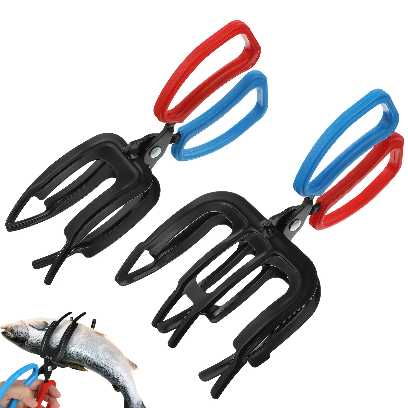 

2 Pcs Cliping Clip Fish Gripper Grips Device The Tools Wear-resistant Clips Abs Professional Pliers