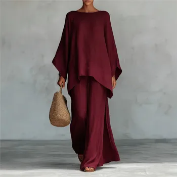 Women's Linen Wide-Leg Set 3