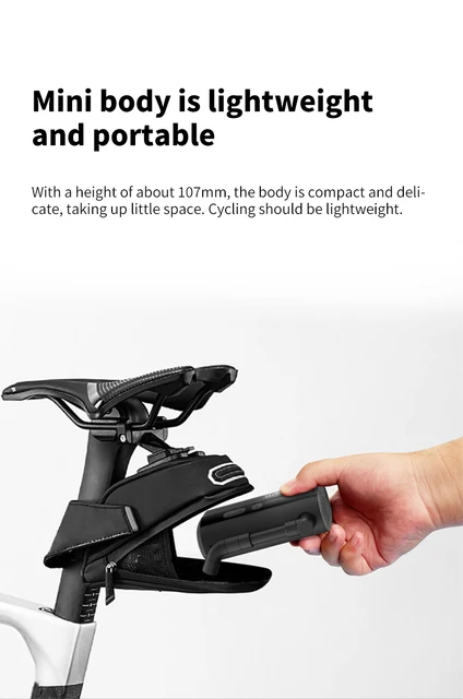 RideNow Mini Elektrische Fahrradpumpe - 150 PSI Max, Tragbar Für Presta & Schrader Ventile