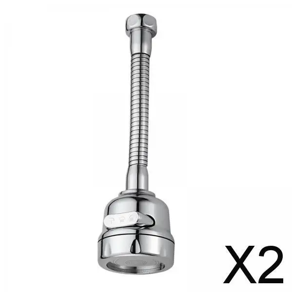 

2X Sink Tap Faucet Extender Rotating Flexible Multifunctional for Home Bathroom