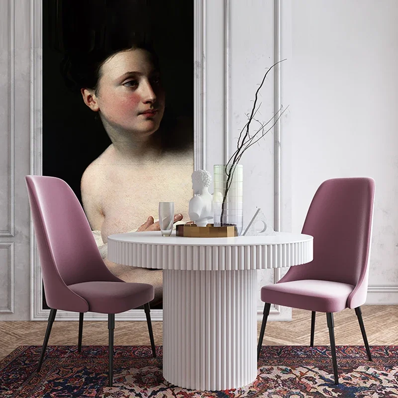 

round Dining Light Luxury Living Room Dining Solid Wood odern Simple Dining Table