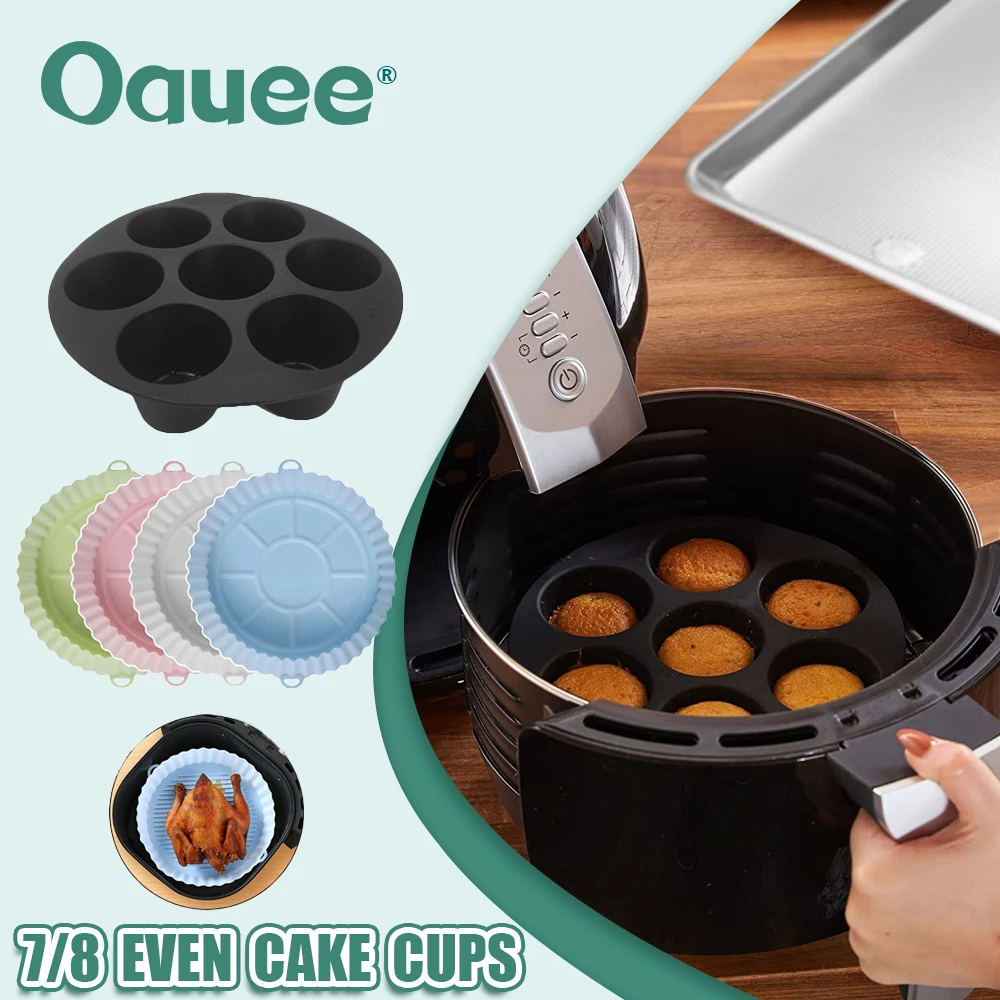 Round Air Fryer Accessories Air Fryer Muffin Mold Microwave Accessories 7 Cake Air