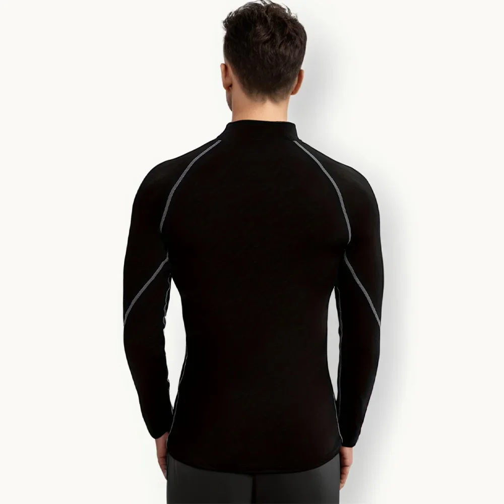 Men's Long Sleeved Undershirt Quick Dry Compression Shirt Elastic Gym Training T-shirt Male Running Fitness Wear