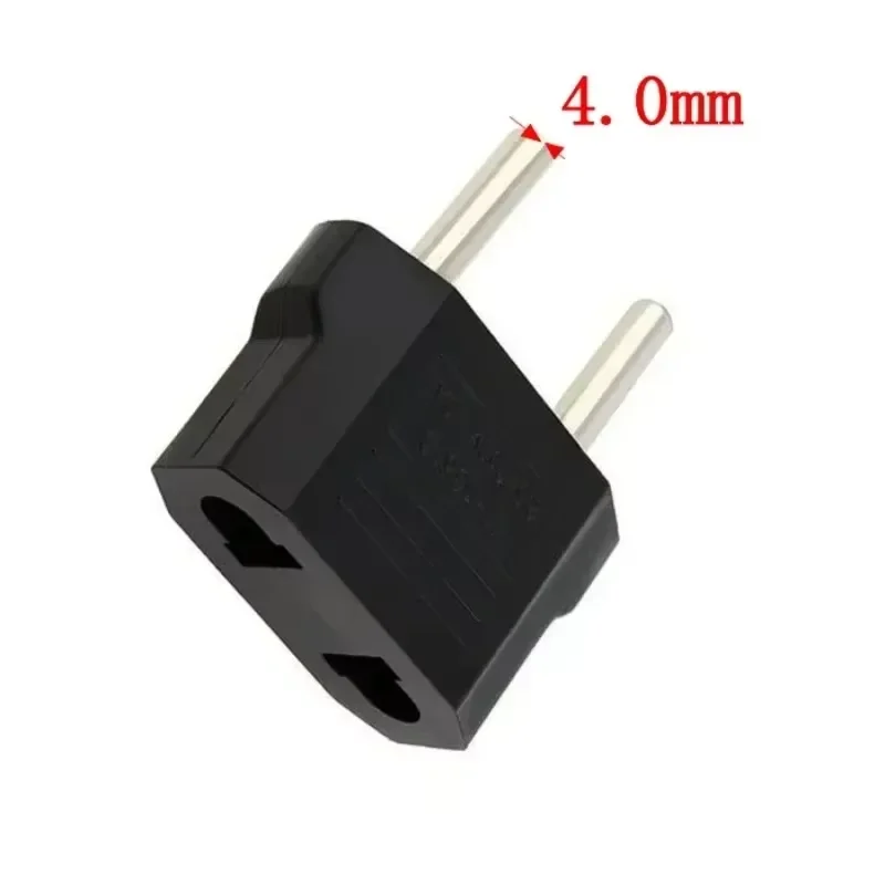 Plug Adapter EU 2 Pin to EU 2 Round Pin Plug Socket Input AC 110V-250V 10A Travel Converter 220V