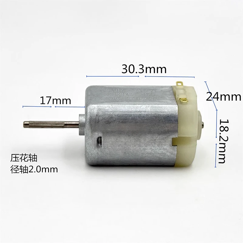 미니 24mm 플랫 전기 모터 FP-280CN-11415 카본 브러시 널링 샤프트 DIY 장난감 청소기 엔진용 6V 9V 12V 14.4V 6100RPM DC