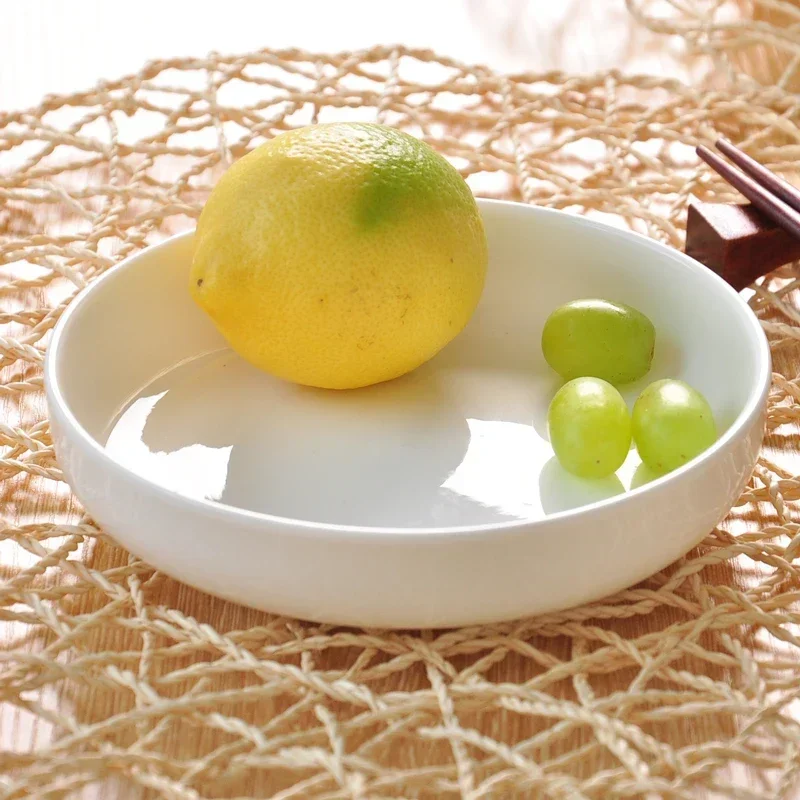 High Quality White Porcelain Bone Appetizer Dessert Bread Salad Butter Side Plate Dinner Creative Ceramic Dish