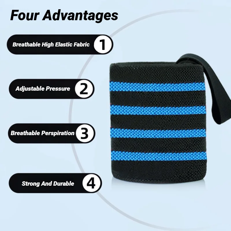 Weightlifting Straps Adjustable Wristband Wrist Support Sports Gloves Brace Straps Protective Gear Strap Guards