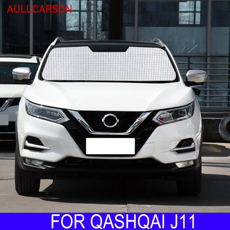 Auto abdeckung Visier für Nissan Qashqai J11 Zubehör 2004 ~ 2010 Rogue  Sport Windschutz scheibe Fenster Sonnenschutz Anti-UV-Sonnenschutz Schatten  - AliExpress