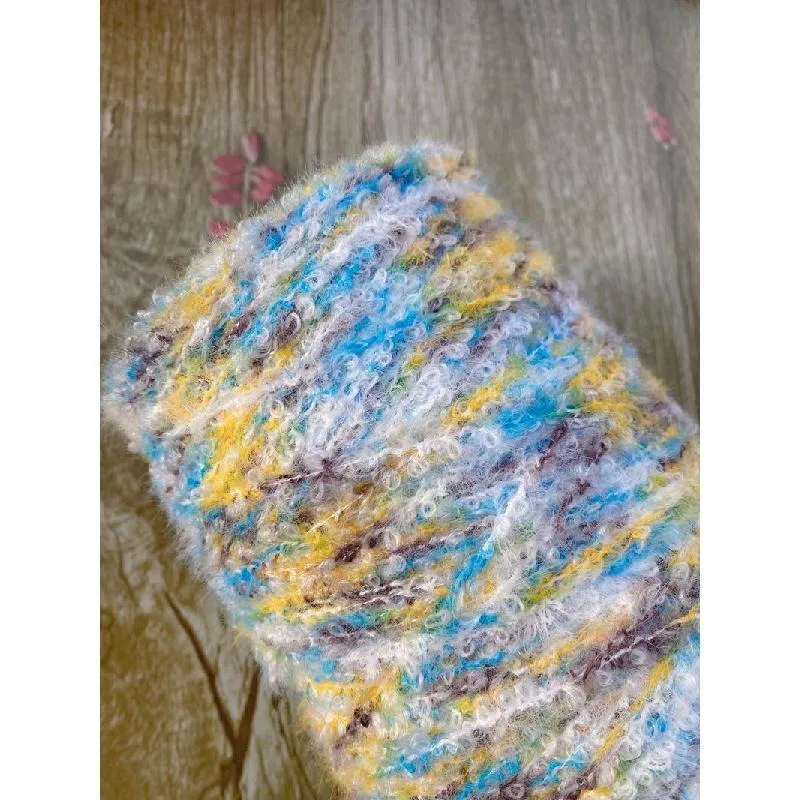 

Special Pattern Dyed Loop Yarn, Feather Starry Sky Forest Candy Colored Loop Yarn, Scarf Clothing, Baby Clothes, Sweater