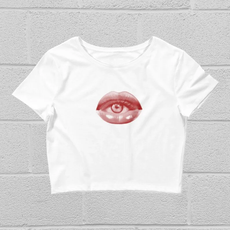 

American High Street T-shirt Classic Punk Harajuku Y2K Sexy Woman Rock Retro Crop tops emo Goth Casual Print Popular Baby Tee