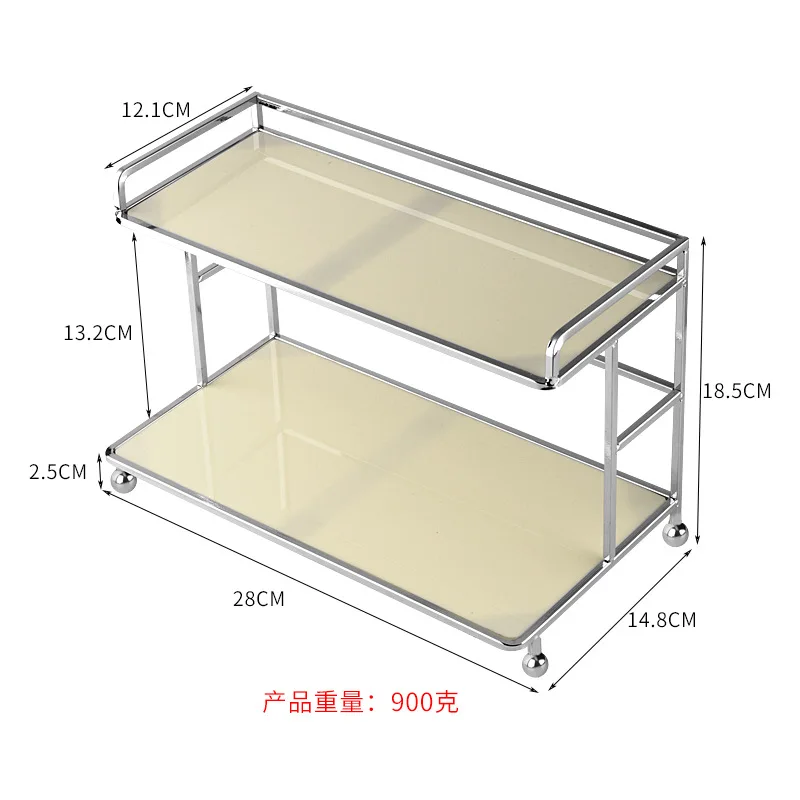 Light Luxury Fashion Cosmetic Rack Desktop Storage Box Skin Care Sundries Multi-layer Dressing Table Makeup Room Organizer Shelf