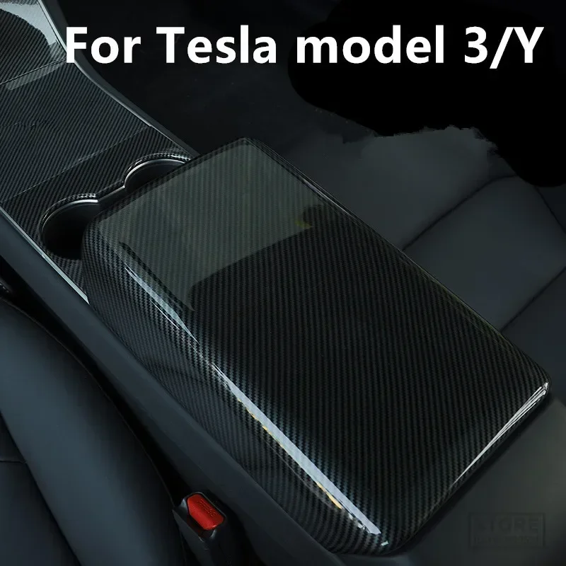 

Для Tesla Model 3 Y чехол из углеродного волокна для интерьера автомобиля