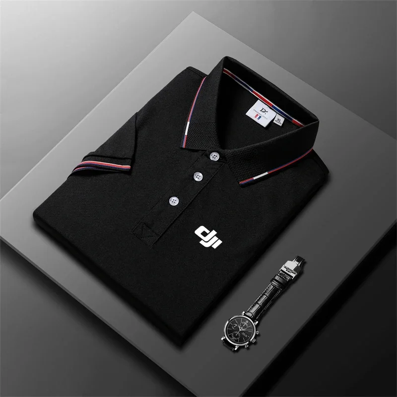 

Summer New Men's Short Sleeve T-shirt Cool and Breathable POLO Shirt Business Casual Sweat-absorbing Top