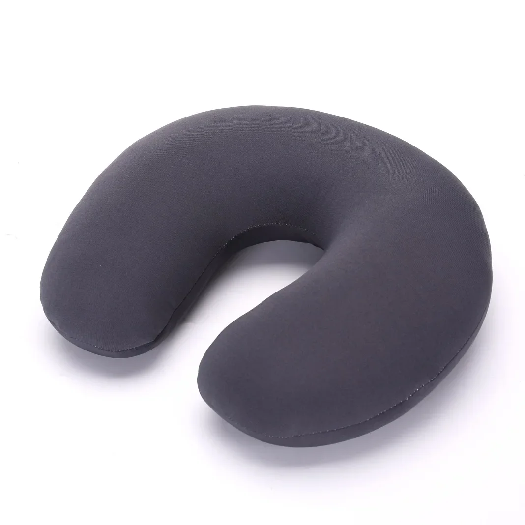 Nanoparticles U Shaped Travel Pillow Neck Support Headrest Microbeads Filling Soft Cushion Flight AirPlane Car neck pillow